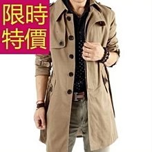 韓國 風衣 大衣 長版大衣 男生衣著 風衣男中長款秋冬季新款男士韓版潮流寬鬆過膝派克服帥氣大衣外套-时尚男装 歷史價格詳細信息