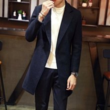 毛呢 大衣 長版 外套-純色翻領寬鬆秋冬男外套2色73qc20[獨家進口][米蘭精品] 歷史價格詳細信息