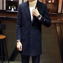 毛呢 大衣 中長版 外套-單排扣純色翻領保暖男外套4色73qc17[獨家進口][米蘭精品] 歷史價格詳細信息