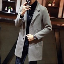 毛呢 大衣 長版 外套-純色翻領寬鬆秋冬男外套2色73qc20[獨家進口][米蘭精品] 歷史價格詳細信息