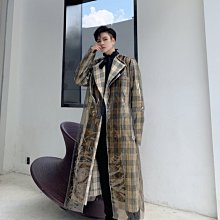 FINDSENSE 秋冬上新 2019 韓國時尚流行拼接連帽外套中長風衣大衣 G19男裝休閒上衣 歷史價格詳細信息