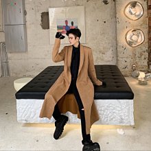 FINDSENSE 秋冬上新 2019 韓國時尚流行拼接連帽外套中長風衣大衣 G19男裝休閒上衣 歷史價格詳細信息