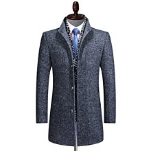 毛呢外套中長款大衣-羊毛翻領簡約休閒男外套73yu5【巴黎精品】 歷史價格詳細信息