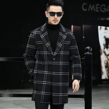 愛尚購1224外套男西裝領純羊毛大衣休閑商務西服100%羊毛雙面呢P92292 歷史價格詳細信息