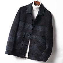 愛尚購1224外套男西裝領純羊毛大衣休閑商務西服100%羊毛雙面呢P92292 歷史價格詳細信息