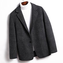 愛尚購1224外套男西裝領純羊毛大衣休閑商務西服100%羊毛雙面呢P92292 歷史價格詳細信息