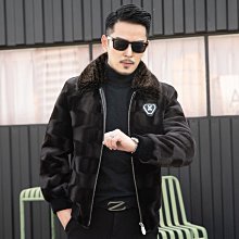 貂皮外套男士皮衣2022新款冬季加厚連帽痞帥精神小伙仿皮草大衣-促銷 歷史價格詳細信息