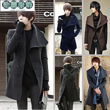 【熱賣精選】韓版外套男 潮男外套 假毛呢風衣男 大衣外套男生外套 英倫風外套男 大碼外套男 韓系外套男 毛 歷史價格詳細信息
