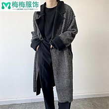 【】設計感風衣男中長款外套春秋季韓版潮流帥氣休閒百搭英倫 歷史價格詳細信息