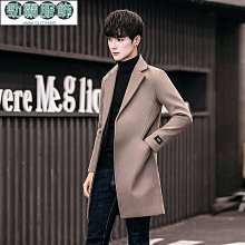 【熱賣精選】風衣 中長款風衣 風衣外套男 韓版 修身外套 商務休閑中年男士羊毛呢外套加厚秋冬款羊絨大衣長款風衣過膝款 歷史價格詳細信息