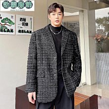 秋季高級感西裝外套男痞帥韓版潮流修身單西商務休閑垂感小西服男西裝外套 西裝外套男-時尚男裝 歷史價格詳細信息