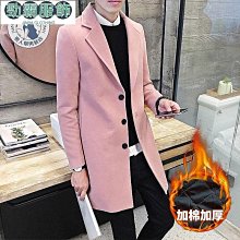 【熱賣精選】風衣 中長款風衣 風衣外套男 韓版 修身外套 商務休閑中年男士羊毛呢外套加厚秋冬款羊絨大衣長款風衣過膝款 歷史價格詳細信息