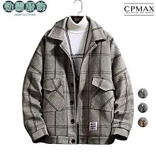 C.P.Max 韓版質感格紋襯衫 清新文藝寬鬆襯衫 休閒學院風襯衫 長袖襯衫 外套男 罩衫男  修身襯衫【B107】 歷史價格詳細信息