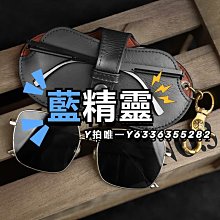 眼鏡盒真牛皮磁鐵扣可掛腰老人老花鏡折疊盒男皮套袋防壓便攜穿皮帶 歷史價格詳細信息