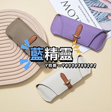 真皮眼鏡包便攜ins眼鏡盒抗壓太陽墨鏡收納袋男女近視眼鏡保護套-沐雨家居 歷史價格詳細信息