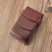 真皮眼鏡包折疊老花眼鏡盒穿皮帶掛腰包男女通用牛皮便攜眼睛皮套-Misaki精品 歷史價格詳細信息