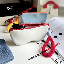 眼鏡盒便攜式袋九二五克羅心輕便軟皮鏡盒太陽鏡收納布袋復古手工 歷史價格詳細信息