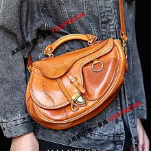 HALFWORK水洗頭層牛皮真皮女包女士斜挎包手拿包大容量單肩包男士 歷史價格詳細信息