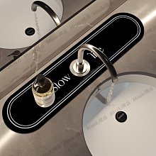 洗手臺吸水 吸水墊 水龍頭廚房洗手檯硅藻泥吸水墊窄速乾耐髒防水墊 衛生間浴室檯面墊 歷史價格詳細信息