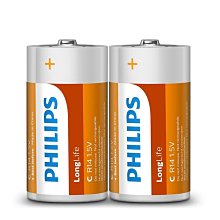 【Philips 飛利浦】碳鋅1號電池 共8顆(2入*4) 歷史價格詳細信息