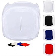 40cm便攜可摺疊LED攝影箱 雙色溫燈珠 亮度可調 一件式成型 免安裝 配6塊背景板USB供電 歷史價格詳細信息