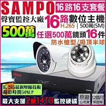 SAMPO 聲寶 H.265 16路 智慧型 五合一 XVR 錄影主機 歷史價格詳細信息