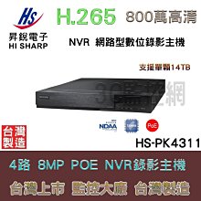 昇銳 Hi-Sharp HS-PK8311 H.265 8CH 高畫質 網路型 錄影主機 PoE NVR 監視器 歷史價格詳細信息