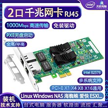 intel82576芯片E1G42ET伺服器雙口1000M網卡PCI-EX1接口ROS軟路由 歷史價格詳細信息
