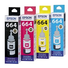 EPSON T664 原廠連供墨水瓶組(1黑3彩) 歷史價格詳細信息
