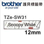 TZe-SW31 12mm 史努比SNOOPY 原廠創意卡通護貝標籤帶另有PT-P300BT PT-P710BT 歷史價格詳細信息