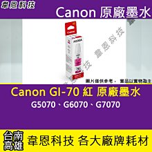 《韋恩科技-高雄-含稅》CANON GI-70 彩 原廠填充墨水 GM2070，G5070，G6070 歷史價格詳細信息