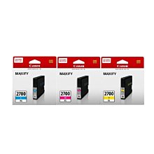 【含稅】原廠Canon 2700XL PGI-2700XL Y/M/C 原廠紅黃藍原廠墨水匣 歷史價格詳細信息