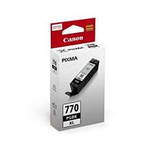 Canon PGI-770XL PGBK 原廠黑色高容量墨水匣 適用 MG5770 MG6870 MG7770 TS5070 TS6070 TS8070 歷史價格詳細信息