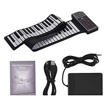 可摺疊電子鋼琴88鍵可攜式簡易拼接桌面初學者練習鍵盤專業手捲琴 歷史價格詳細信息