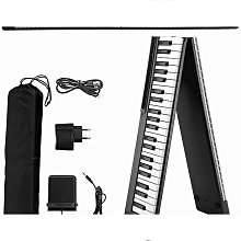 折疊鋼琴 電子鋼琴 鋼琴 特倫斯88鍵電子琴便攜式幼師成人初學者入門自學折疊手卷電子鋼琴 歷史價格詳細信息