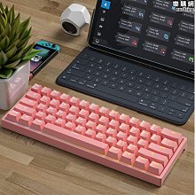 61鍵青軸真機械迷你鍵盤有線TYPE-C分離熱插拔混光遊戲電競鍵盤 歷史價格詳細信息