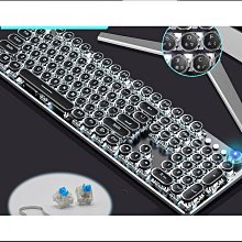 鍵朋克復古風機械鍵盤帶旋鈕臺灣注音文泰文日文.  露天市集  全臺最大的網路購物市集 歷史價格詳細信息