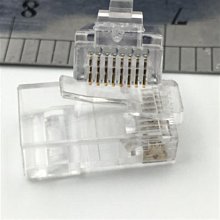 通孔式 水晶頭 超五類水晶頭 RJ45水晶頭 穿透式水晶頭 三叉水晶頭 鍍金 Cat5e 10顆/包 歷史價格詳細信息