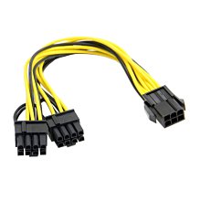 顯示卡電源分接線 顯示卡轉接線 8pin轉雙8pin 8p轉8+8 可分6+2pin 包網 更粗款 16AWG 挖礦專用 歷史價格詳細信息