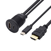 汽車儀表板帶支架USB3.0延長線 車載系統USB面板防水線 崁入式安裝 雙孔設計防水外殼 U3-006-2P 歷史價格詳細信息