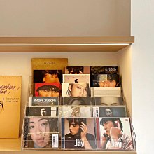 現貨 cd收納架漫畫書光碟臺面架桌面上置物架實木碟片展示書架擺放創意 收纳包 歷史價格詳細信息