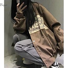 美式棒球外套情侶高街vintage夾克 寬鬆情侶百搭外套 歷史價格詳細信息