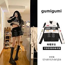 棒球外套女 美式棒球外套 vintage美式復古棒球服女春秋小眾獨特別緻寬鬆oversize夾克外套 歷史價格詳細信息