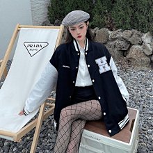 棒球外套女 美式棒球外套 vintage美式復古棒球服女春秋小眾獨特別緻寬鬆oversize夾克外套 歷史價格詳細信息