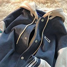 燈芯絨棒球服女 秋冬美式復古棒球外套 新款字母寬鬆夾克 甜酷工裝外套 外搭長袖上衣女裝 歷史價格詳細信息
