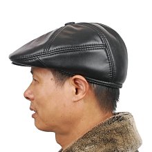 冬季帽子男前進帽夾棉鴨舌帽中老年人爸爸帽爺爺老頭帽加絨護耳帽 歷史價格詳細信息