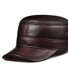 ~皮皮創~純手工真皮護耳棒球帽。秋冬防風保暖護耳滑雪帽百搭個性帥氣真皮鴨舌帽時尚中性小羊皮休閒帽 歷史價格詳細信息