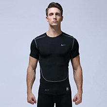 Nike 耐吉 短袖 Pro Dri-FIT Tight 男款 黑 白 合身 吸濕排汗 運動上衣 小勾 FB7933-010 歷史價格詳細信息