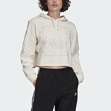 【ADIDAS】CROPPED HOODIE 連帽上衣 女 藍色-IC5460 歷史價格詳細信息
