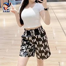 【MLB】運動休閒短褲 男女同款 短棉褲(3ASPB0433-多款任選) 歷史價格詳細信息